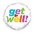 Balão de Festa Microfoil 4" 10cm - Redondo Get Well! Colorido - 1 unidade - Qualatex Outlet - Rizzo - Imagem 1