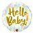 Balão de Festa Microfoil 4" 10cm - Redondo Hello Baby - 1 unidade - Qualatex Outlet - Rizzo - Imagem 1