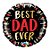 Balão de Festa Microfoil 18" 45cm - Redondo Best Dad Ever - 1 unidade - Qualatex Outlet - Rizzo - Imagem 1