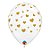 Balão de Festa Látex Liso Decorado - Corações Aleatórios Transparente - 11" 27cm - 50 unidades - Qualatex Outlet - Rizzo - Imagem 1