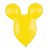 Balão de Festa Látex Liso  - Cabeça de Rato Amarelo - 16" 40cm - 6 unidades - Art Latex - Rizzo - Imagem 1