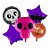 Kit Balões Caveira Rosa - Buque com 5 Balões - Rizzo Balões - Imagem 1