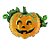 Balão de Festa Metalizado 17" 43cm - Linky Scary Pumpink - 1 unidade - Rizzo - Imagem 1