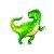Balão de Festa Metalizado 33" 84cm - Baby Dino HSG - 1 unidade - Rizzo - Imagem 1