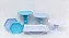 Kit Comemore MAIS - 18 Azul Céu, Tifany e Branco - 01 Unidade - Só Boleiras - Rizzo Festas - Imagem 1