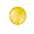 Balão de Festa Látex Liso 9''23cm Redondo  - Amarelo Sol - 50 unidades - Balões São Roque - Rizzo - Imagem 1