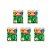 Balão de Festa Látex Liso 9'' - Verde Bandeira - 5 pacotes - 250 unidades - Atacado São Roque - Rizzo - Imagem 1