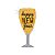 Balão de Festa Metalizado 37'' 94cm - New Year Champagne Glass - 1 unidade - Rizzo - Imagem 1