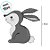 Balão de Festa Metalizado 36'' - Wooland Bunny - 1 unidade - Rizzo - Imagem 2