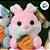 Chaveiro Coelho de Pelúcia Rosa - 13cm - 1 unidade - Rizzo - Imagem 3