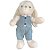 Coelho de Pelúcia com Camisa Estrelada - 50cm - 1 unidade - Rizzo - Imagem 1