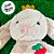 Coelho de Pelúcia Bege com Coroa - 22cm - 1 unidade - Rizzo - Imagem 3