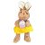 Coelha de Pelúcia com Ovo da Páscoa - Amarelo - 42cm - 1 unidade - Rizzo - Imagem 1