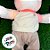 Coelho de Pelúcia com Mangas Coloridas Rosa - 62cm - 1 unidade - Rizzo - Imagem 3