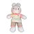 Coelho de Pelúcia com Mangas Coloridas Rosa - 38cm - 1 unidade - Rizzo - Imagem 1