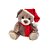 Urso de Pelúcia com Gorro - Cinza - 32cm  - 1 unidade - Cromus - Rizzo - Imagem 6