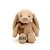 Coelho de Pelúcia Marrom com Laço Personalizado - 31cm  - 1 unidade - Rizzo - Imagem 1