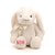 Coelho de Pelúcia Branco com Laço Personalizado - 31cm  - 1 unidade - Rizzo - Imagem 2