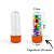 Mini Tubete Lembrancinha 8cm 10 unidades - Laranja Neon - Rizzo Embalagens e Festas - Imagem 1