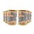 Tubo Lata com Visor Coelhinho 8,5x6,3cm - Ouro - 6 unidades - Rizzo Personalizado - Imagem 1