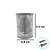 Tubo Lata com Visor Ovo de Páscoa 8,5x6,3cm - Preto - 6 unidades - Rizzo Personalizado - Imagem 2