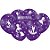 Balão Decorado Lilás - Wandinha - 25 unidades - FestColor - Rizzo - Imagem 1