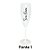 Taça de Champanhe c/ Nome - Branco - 1 unidade - Rizzo Personalizado - Imagem 2