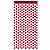 Cortina Decorativa Painel Mágico - Corações Vermelho Metalizado Glitter - 1x2m - 1 unidade - Rizzo - Imagem 1