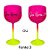 Taça de Gin Personalizado c/ Nome - Amarelo e Pink - 1 unidade - Rizzo - Imagem 5