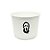 Balde de Pipoca Branco Personalizado - Silhueta Pânico - 1 unidade - Rizzo - Imagem 1