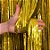 Cortina Decorativa Metalizada Glitter Dourado 1x2m - 1 unidade - Rizzo - Imagem 1