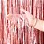 Cortina Decorativa Metalizada Glitter Rose 1x2m - 1 unidade - Rizzo - Imagem 1