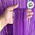Cortina Decorativa Roxo Neon 1x2m - 1 unidade - Rizzo - Imagem 3