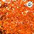 Confete Mini Bolinha Nacarado 15g - Neon Laranja - 1 unidade - Rizzo - Imagem 2