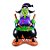 Balão de Festa Metalizado 115cm - Caldeirão Halloween - 1 unidade - Rizzo - Imagem 1