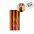 Cortina Decorativa Metalizada Laranja/Preto 1x2m - 1 unidade - Rizzo - Imagem 4