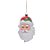 Enfeite de Natal para pendurar - Rosto Papai Noel - 14cm - 1 unidade -  - Rizzo - Imagem 1