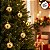 Bola de Natal em Tubo - Perolado Ouro - 5cm - 6 unidades - Cromus - Rizzo - Imagem 5