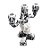 Enfeite Decorativo Halloween - Castiçal Sombrio - 27,5cm - 1 unidade - Cromus - Rizzo - Imagem 2