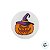 Enfeite Decorativo de Halloween - Fiorata com Aplique Cabeça de Abóbora - 30cm  - 1 unidade - Girotoy - Rizzo - Imagem 3