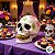 Enfeite Decorativo Halloween - Caveira Corrente Mexicana Branca - 1 unidade - Rizzo - Imagem 5