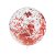 Balão Bubble Transparente com Glitter Rose Hexagonal - 18" 45cm - 1 unidade - Rizzo - Imagem 1