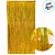 Cortina Decorativa Metalizada de Glitter Dourado Hológrafico - 1x2m - 1 unidade - Rizzo - Imagem 3