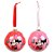 Bola de Natal Disney Original - Minnie - 12cm - 2 unidades - Cromus - Rizzo - Imagem 1