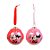 Bola de Natal Disney Original - Minnie - 10cm - 2 unidades - Cromus - Rizzo - Imagem 1