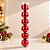 Bola de Natal Perolada - Vermelho - 8cm - 6 unidades - Cromus - Rizzo - Imagem 1