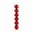 Bola de Natal Perolada - Vermelho - 8cm - 6 unidades - Cromus - Rizzo - Imagem 3