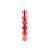Bola de Natal em Tubo - Vermelho - 5cm - 6 unidades - Cromus - Rizzo - Imagem 1
