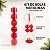 Bola de Natal em Tubo - Vermelho - 4cm - 6 unidades - Cromus - Rizzo - Imagem 5