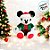 Pelúcia Mickey Natalino Roupa Xadrez - 49cm - Disney Original - 1 unidade - Cromus - Rizzo - Imagem 5